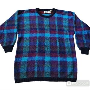 Vintage Colter Bay International Plaid Sweater, Size XL